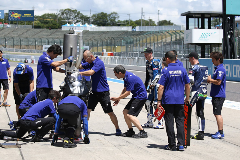 鈴鹿8耐タイヤメーカーテスト YAMAHA FACTORY RACING TEAMがトップタイムで最終テストを終了