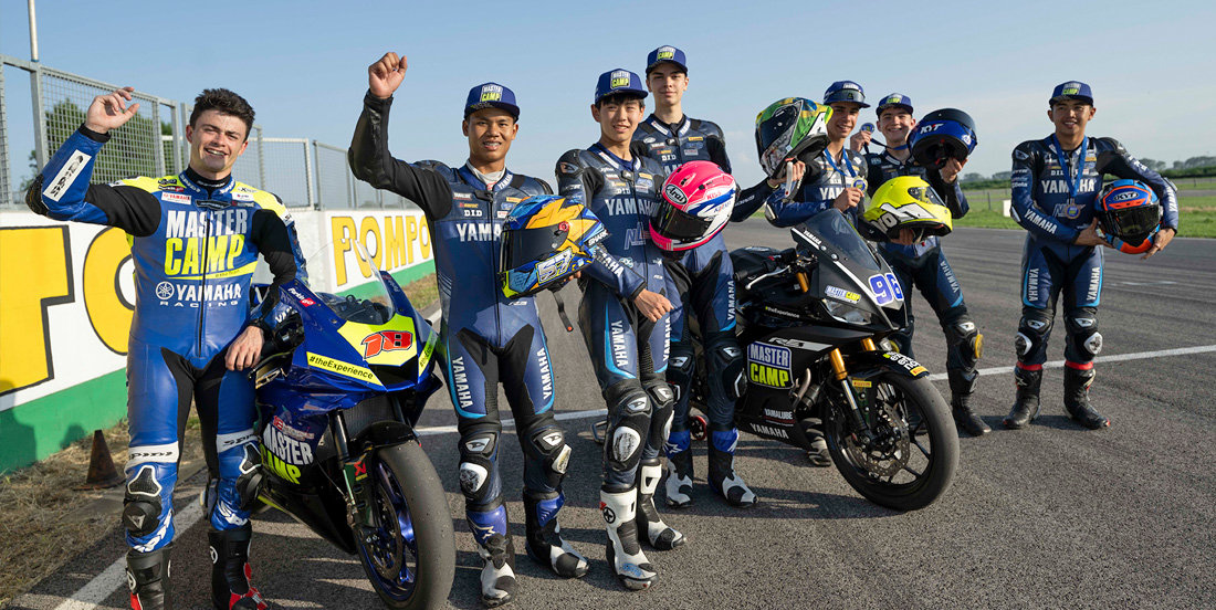 12TH YAMAHA VR46 MASTER CAMP RIDERS SHOW OFF THEIR SKILLS AT POMPOSA CIRCUIT